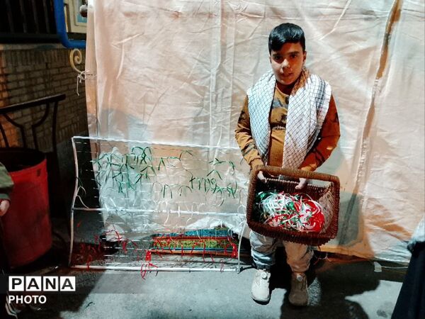 مراسم چله استغاثه و خونخواهی شهدای جنگ رمضان در شهر جعفریه