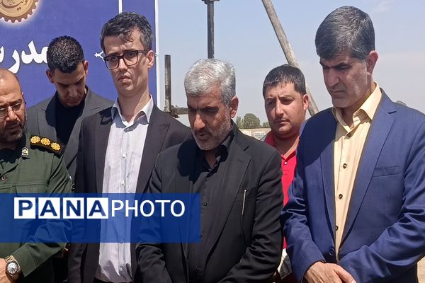 برگزاری آیین خشت گذاری مدرسه 22 کلاسه حاج علی اکبر عبدالملکی ویژه دانش‌آموزان با نیاز های ویژه در شهرستان ملارد