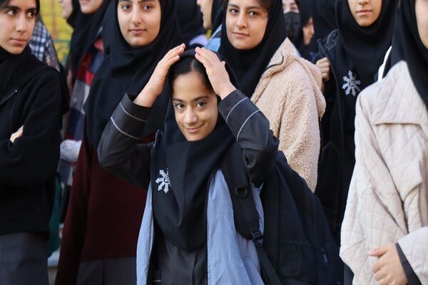 صبحگاه مدرسه شیخ مفید پاکدشت
