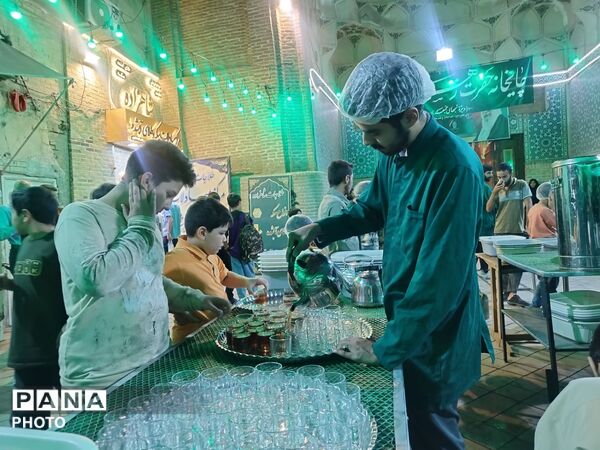 فعالیت چایخانه حضرت زهرا(س) در قاب پانا 