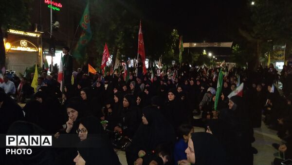 مراسم باشکوه عزاداری محرم همراه با تجمع در مسجد جامع شهرستان نیشابور