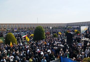 خروش مردم اصفهان در حمایت مردم مظلوم غزه در روز قدس