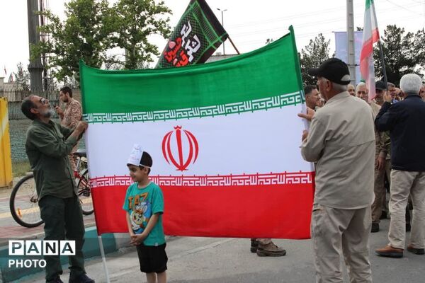 رزمایش اقتدار جان فدا برای ایران امام رضایی در چهاردانگه