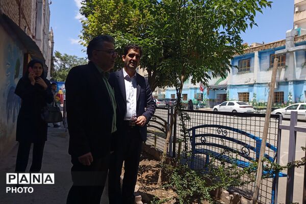 طرح محیط زیستی شهید مفقود الاثر ماکان نصیری در مدرسه رضوان ناحیه دو بهارستان