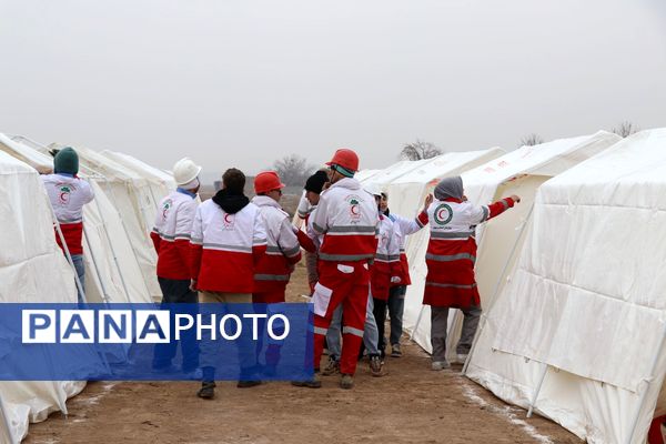 مانور زلزله با محوریت ارزیابی کمیته‌های بحران در سالروز زلزله بم در نظرآباد