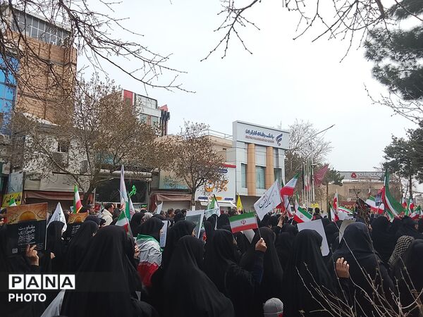  راهپیمایی روز قدس باحضور پرشور مردم نیشابور