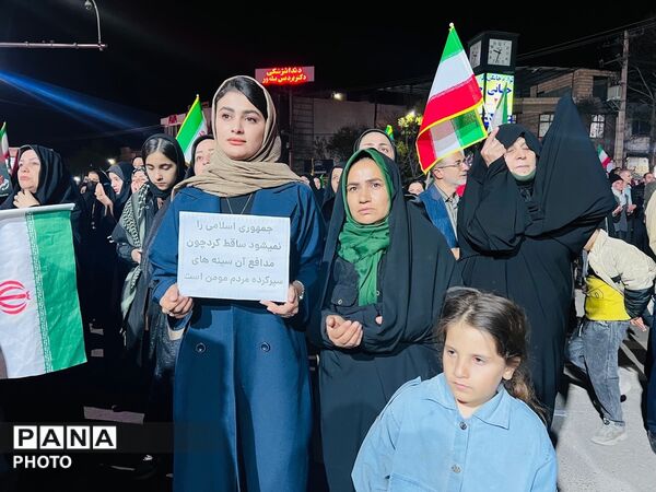 جلوه هایی از حضور باشکوه مردم آشخانه در راهپیمایی