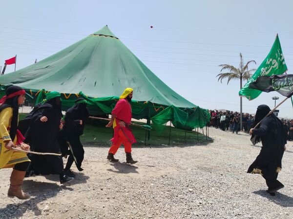 مراسم تعزیه‌خوانی در شهر طاقانک