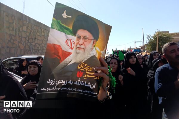 مراسم عاشورا در گلزار شهدای شهرستان لنده