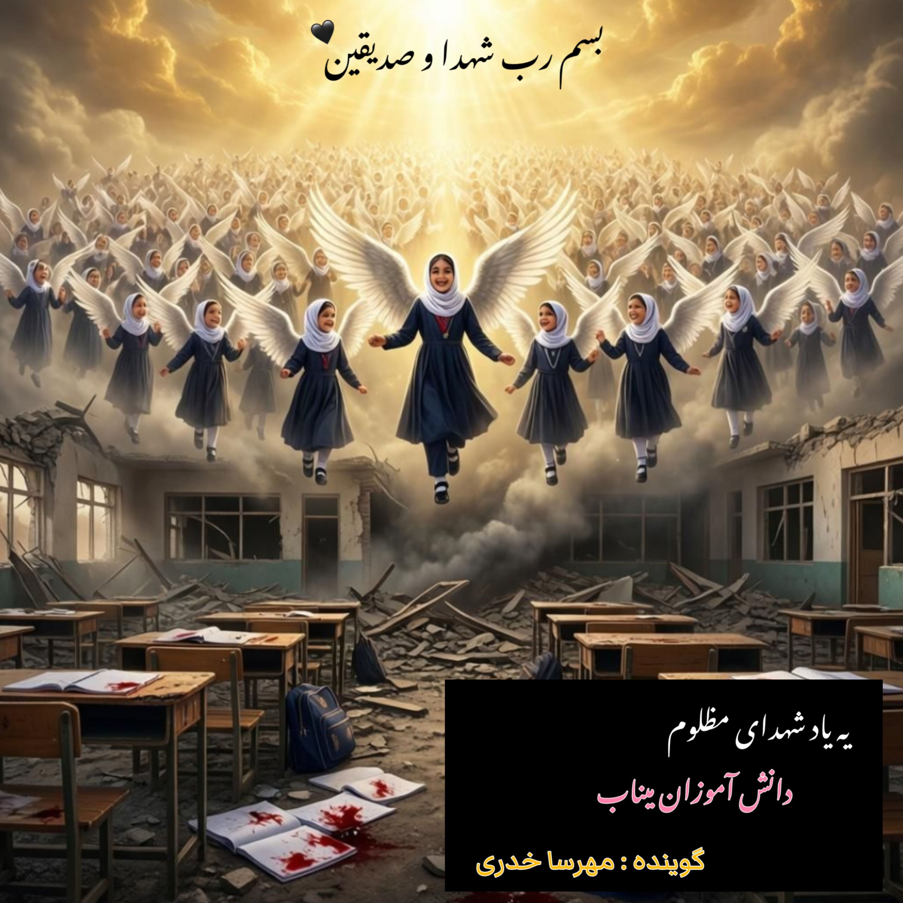 میناب در سوگِ دختران بی‌گناه 