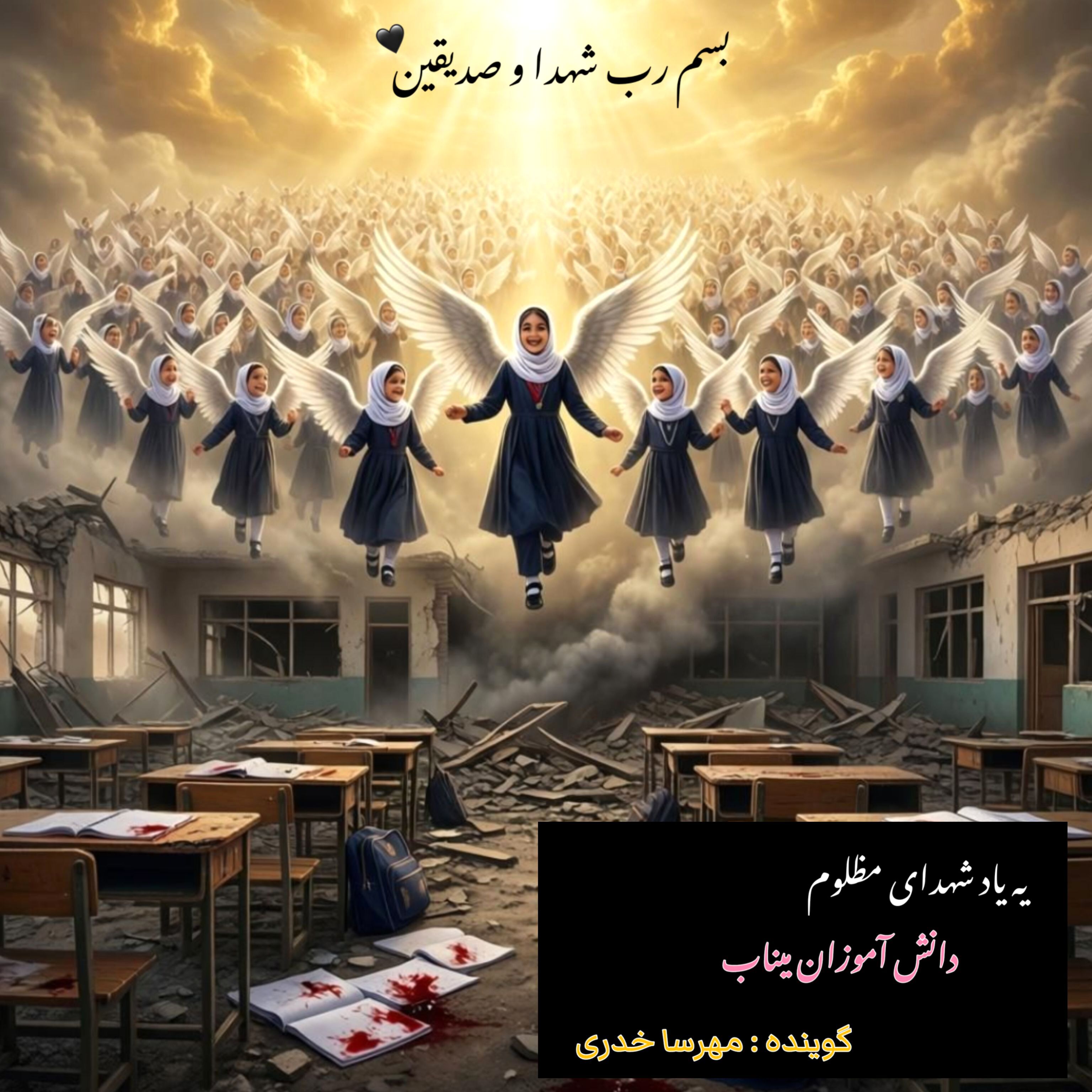 میناب در سوگِ دختران بی‌گناه 