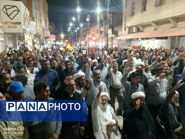 تجمع مردم رودان در محکومیت ترور شهید سیدحسن نصرالله