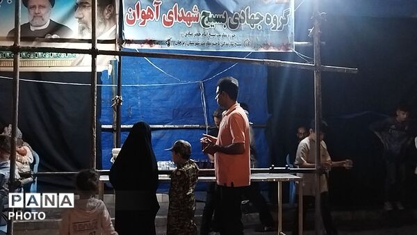موکب شهدای روستای آهوان در صد و پنجمین شب 