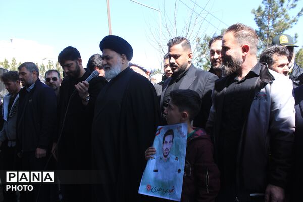 تشییع پیکر شهید سرگرد «جواد عبدی» در حملات آمریکایی - صهیونی