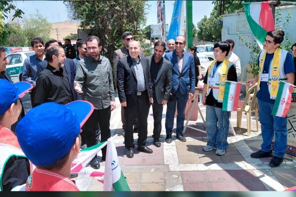 بازدید قائم‌مقام سازمان دانش‌آموزی وزارت از مواکب دانش‌آموزی کرمانشاه در مسیر خدمت‌رسانی اربعین