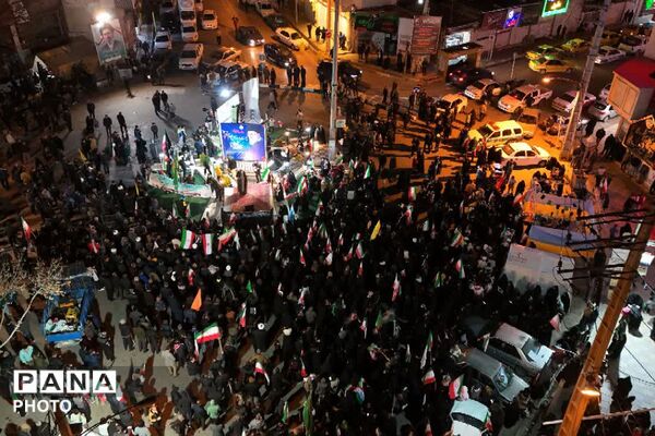 مراسم اربعین امام شهید آیت الله العظمی امام خامنه‌ای مدظله‌العالی در شهرستان فیروزکوه