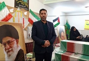 وداع با پیکر مطهر شهیدان گمنام در شهر تیتکانلو