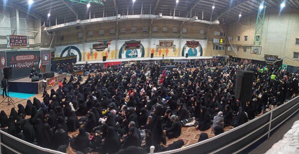 اجتماع عظیم فاطمیون در سالن شهدای شهرداری مشهد مقدس 
