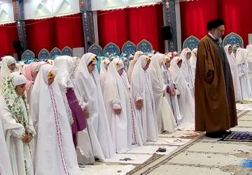 جشن تکلیف دانش‌آموزان در حسینیه چندمنظوره شهرستان چادگان