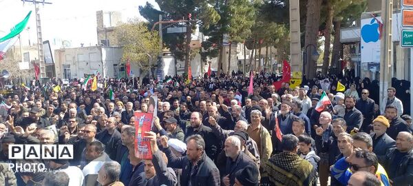 راهپیمایی پرشور مردم گرمه در روز قدس 