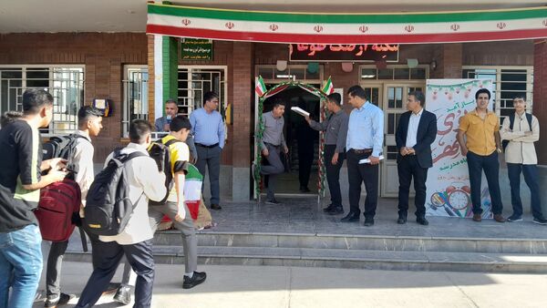 مراسم آیین بازگشایی مدرسه ابوریحان بیرونی