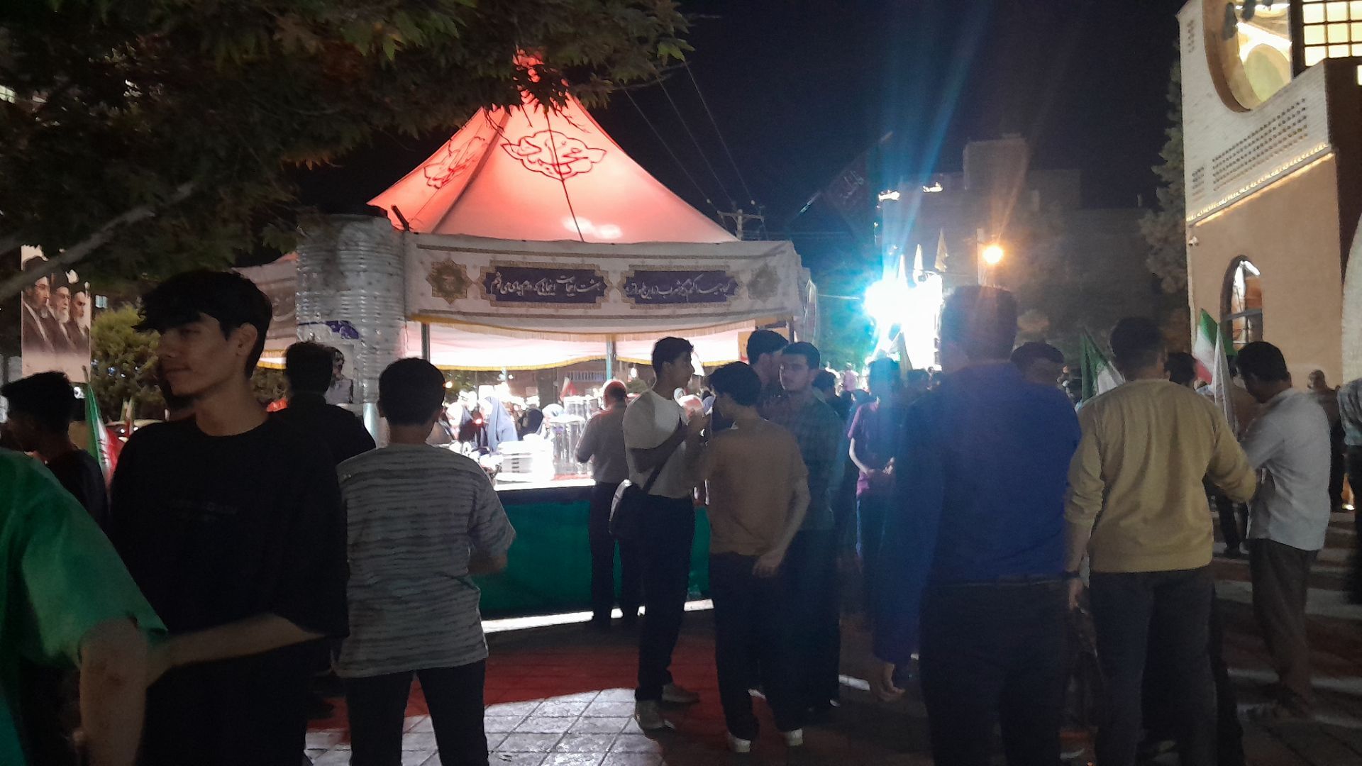 چایخانه هیئت  فاطمه الزهرا در شب صد هشتادم 