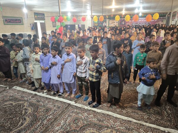 جشن اعیاد شعبانیه و تقدیر از دانش‌آموزان برتر آموزشگاه شهید بهشتی مزرعه