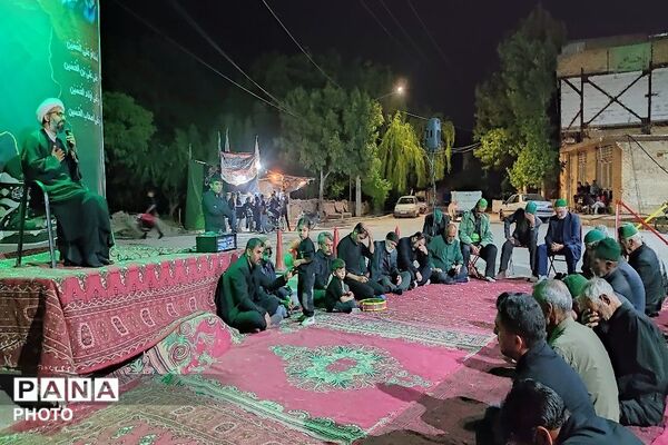 مراسم عزاداری ششمین شب از ماه محرم الحرام در حسینیه شهدای شهر بار
