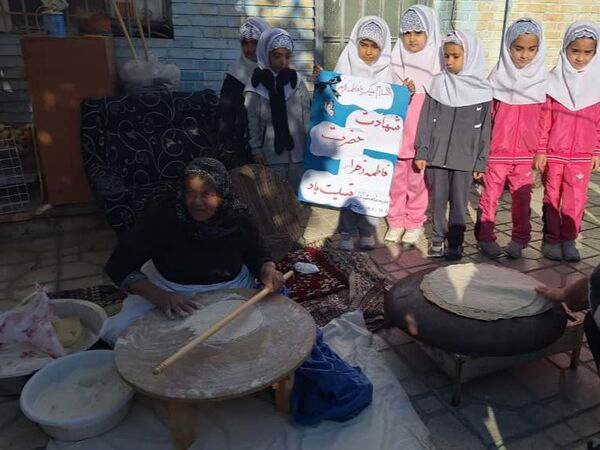 دبستان شهید کشاورز در سوگ فاطمیه