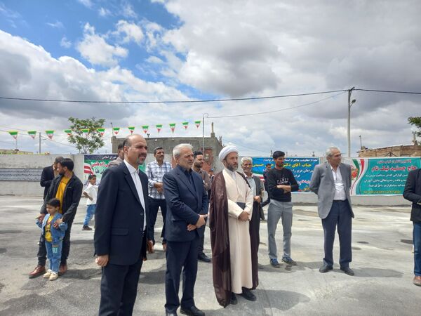 افتتاحیه مدرسه شش کلاسه زنده یاد محمد یاسر نیکنام در رضویه 