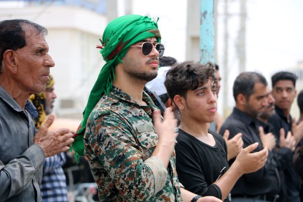 مراسم عزاداری ظهر عاشورا در شهرستان بندرخمیر