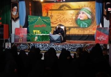 گزارشی از برگزاری مراسم شیرخوارگان حسینی در هیئت رزمندگان نجف آباد