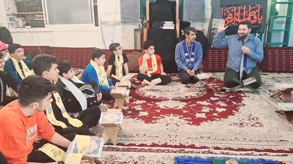 اعتکاف دانش‌آموزی در گرگان