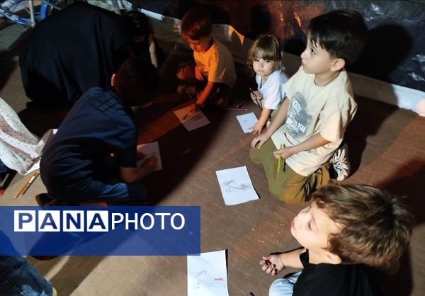 مراسم شب عاشورا  در گلزار شهدای نیشابور