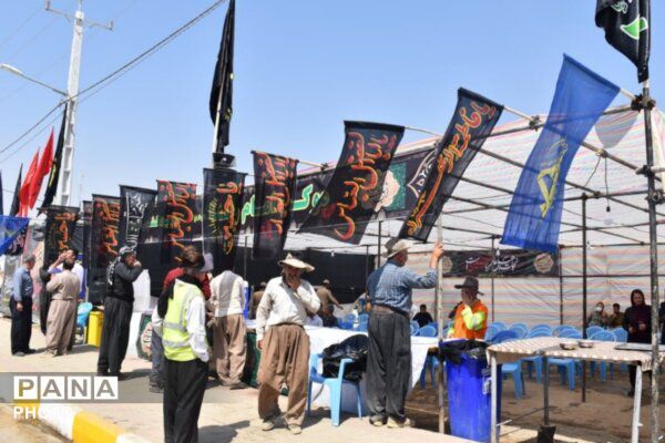 بازدید فرماندار مریوان از مواکب مستقر در پایانه مرزی باشماق