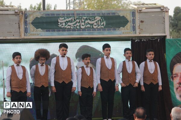 یادبود شهید رسانه اسلامشهر با حضور پیکر مطهر شهید گمنام