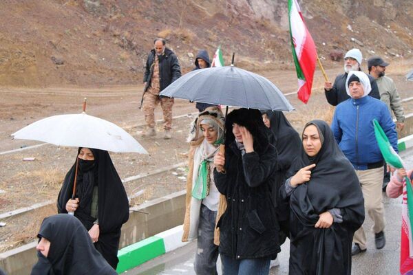 حضور حماسی مردم شهرستان پردیس در راهپیمایی روز قدس با وجود بارندگی
