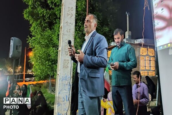 جوشش غیرت انقلابی مردم شهر بار در  اجتماعات شبانه