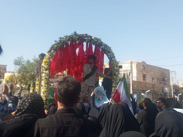 تشییع باشکوه پیکر شهدای مبارزه با اسرائیل در کاشان