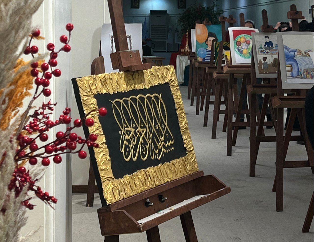 نمایشگاه پرسش مهر مدرسه قدسیه تبریز 