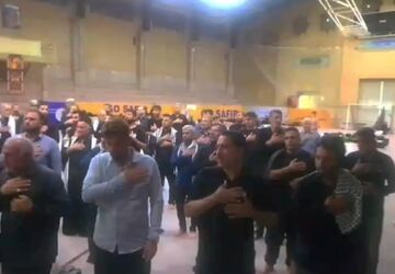 اسکان زائران خوزستانی در مجموعه ورزشی فاطمه زهرا ناحیه دو شهرری 