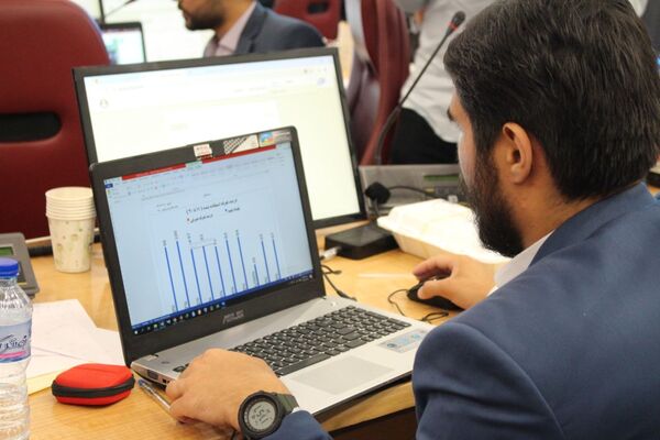 اتاق کنترل وضعیت ستاد انتخابات شهر مشهد