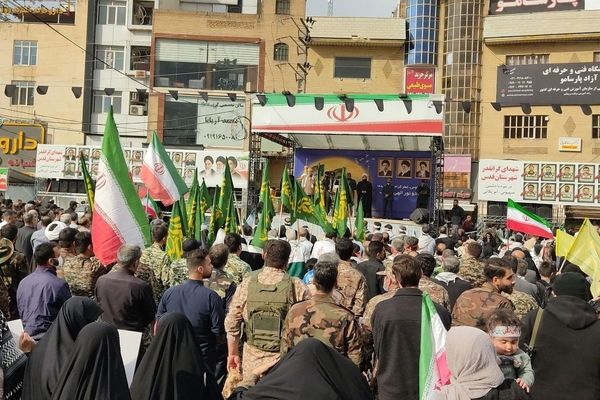 طنین لبیک به ایران امام‌رضایی؛ تجلی وحدت مدیران و بسیجیان در رزمایش بزرگ اقتدار