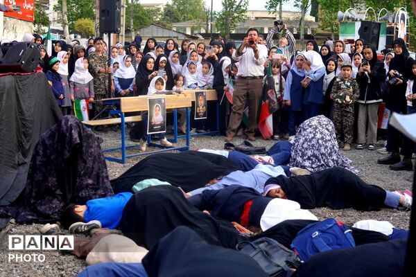 دلنش آموزان گرگانی در سوگ دانش آموزان میناب