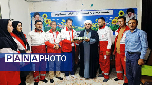  دیدار رئیس و کارکنان جمعیت هلال احمر با امام جمعه مارگون