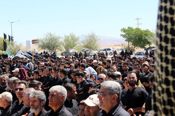 عزاداری تاسوعای حسینی در شهر درق 