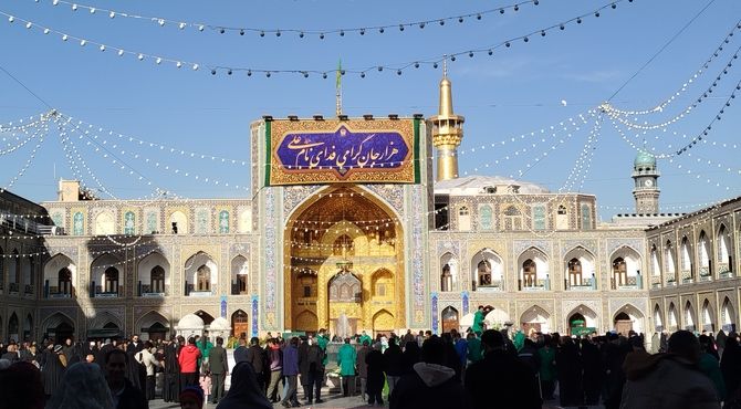 طنین نام علی در حرم رضوی