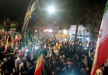 مراسم گرامیداشت شهادت رهبر امت در حسینیه امام خمینی نیشابور