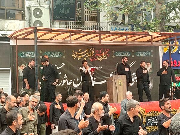 اجتماع عاشوراییان در میدان طالقانی قائمشهر