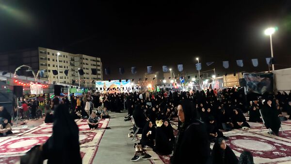 شبیه‌سازی مسیر پیاده‌روی نجف اشرف تا کربلای معلی در پایانه اتوبوس رانی عاشق‌آباد